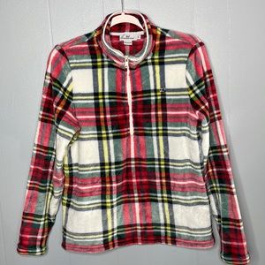 Vineyard Vines Plaid Teddy pullover Sz S